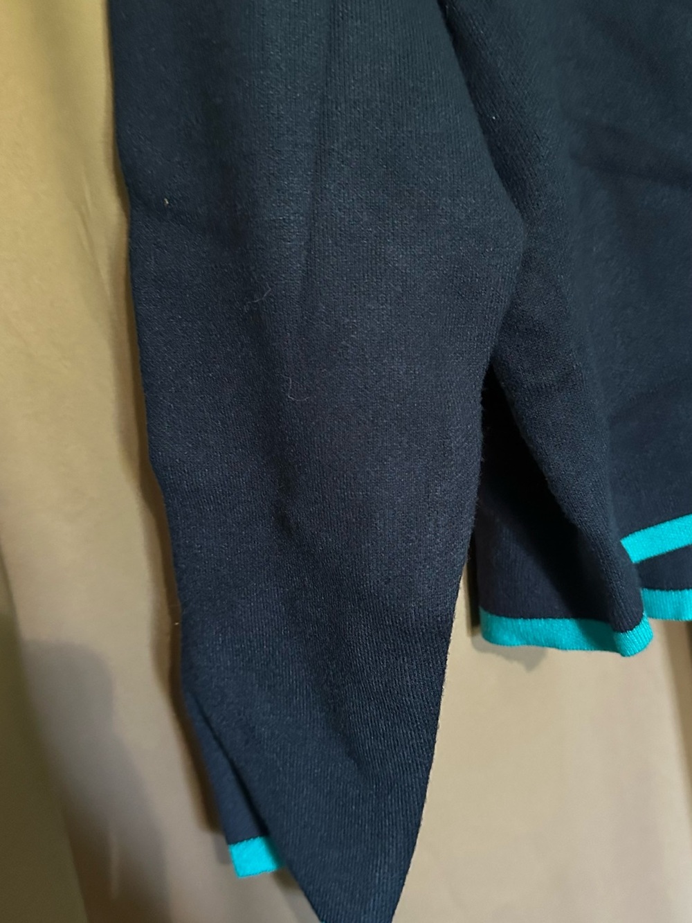 Maeve Navy Crewneck Sweater with Teal Trim - Picture 6 of 7